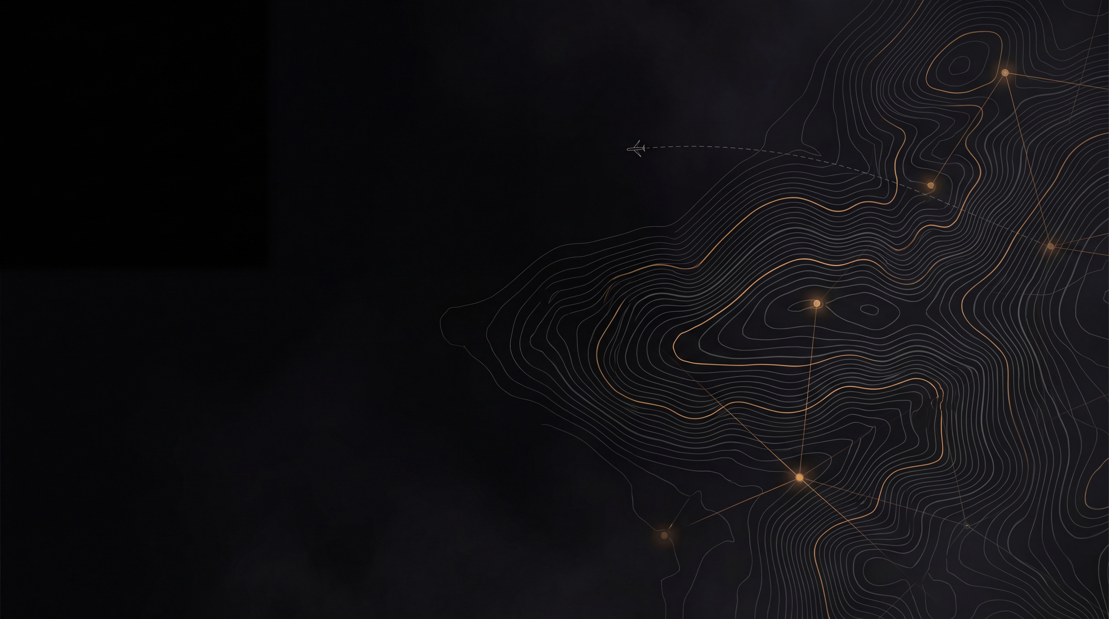 Abstract operational render: fire front · hotspot isolation, in the AXIOM schematic style.